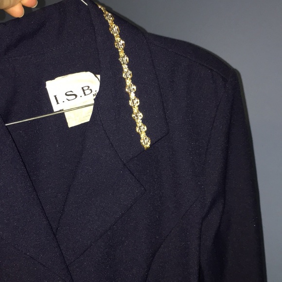 💥$5📍VIntaGE skirt set blazer jacket 80s - Picture 3 of 11